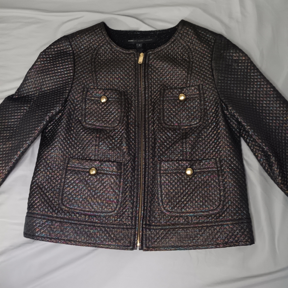 Marc By Marc Jacobs Black Quilted Jacket